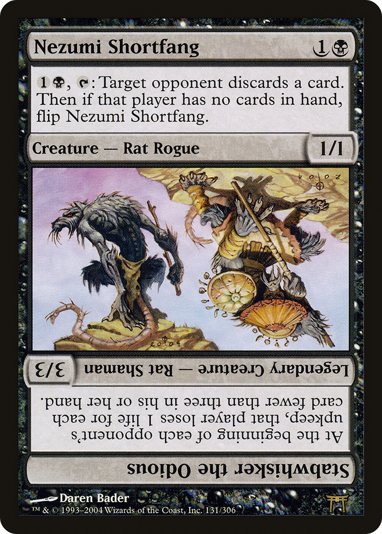 Nezumi Shortfang // Stabwhisker the Odious (131) Foil - Champions of Kamigawa