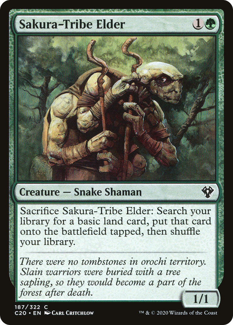 Sakura-Tribe Elder (187) - Commander 2020