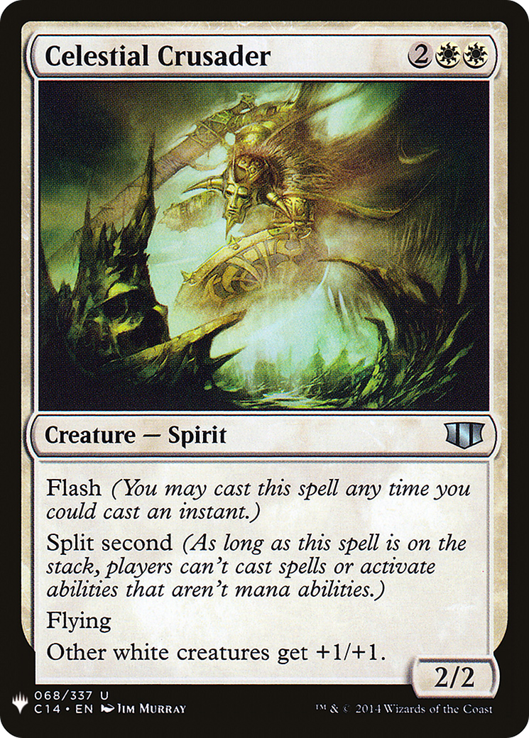 Celestial Crusader (C14-68) - The List