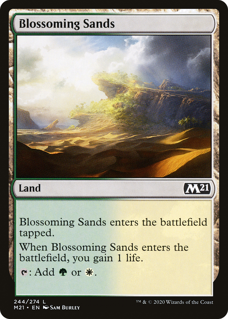 Blossoming Sands (244) Foil - Core Set 2021