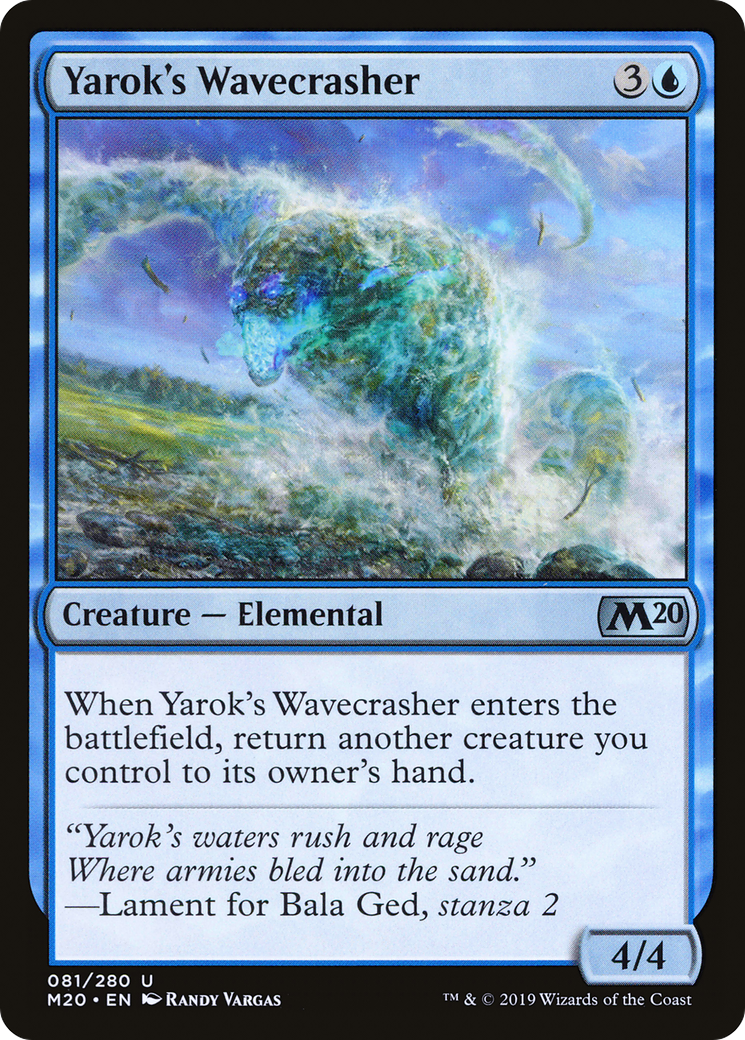 Yarok's Wavecrasher (081) - Core Set 2020