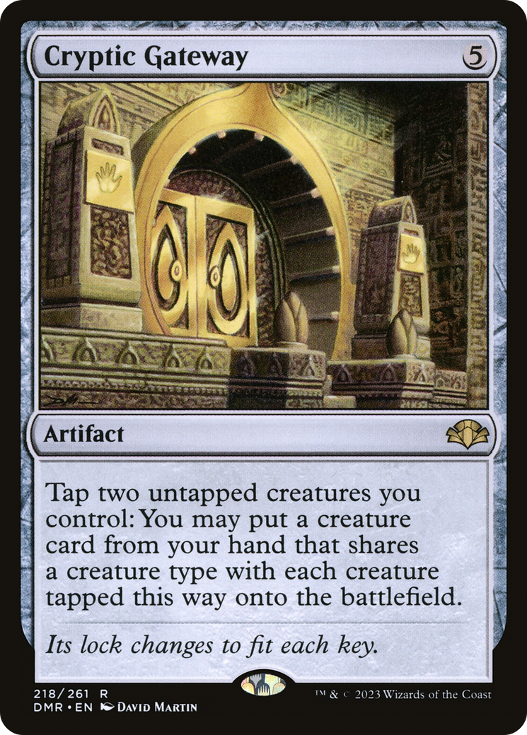 Cryptic Gateway (218) Foil - Dominaria Remastered
