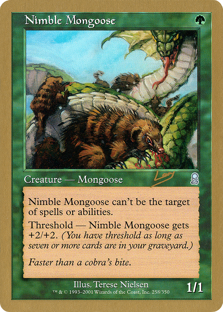 Nimble Mongoose - 2002 Raphael Levy (ODY) (Retro) - World Championship Decks 2002