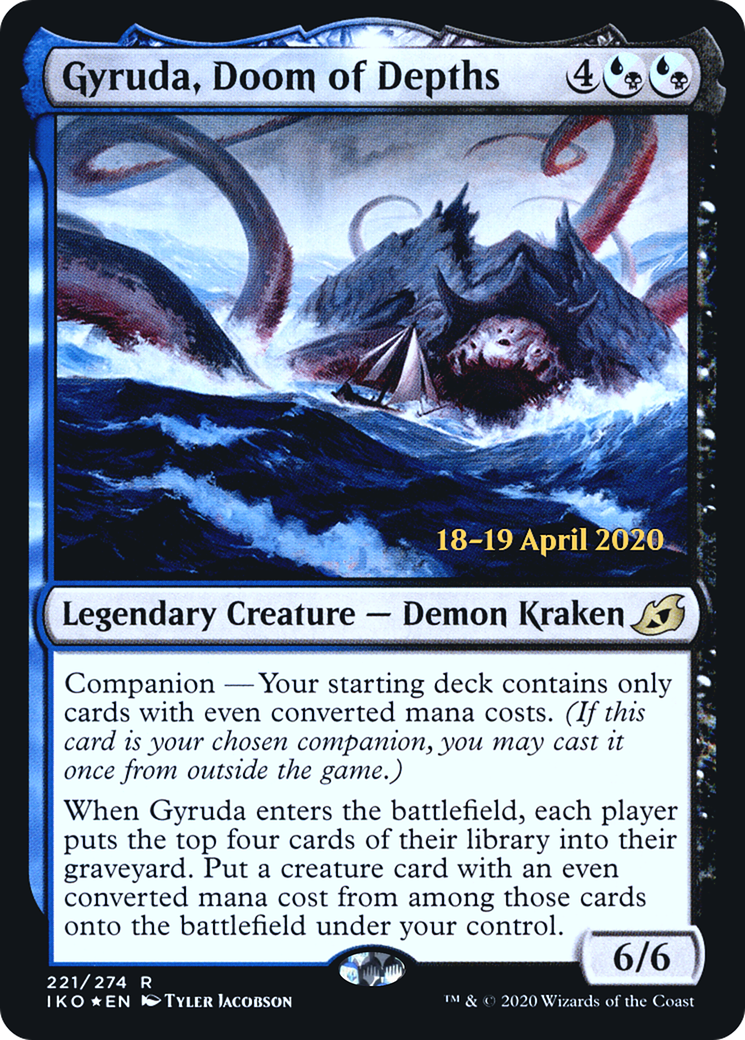 Gyruda, Doom of Depths (221s) Foil - Ikoria: Lair of Behemoths Promos