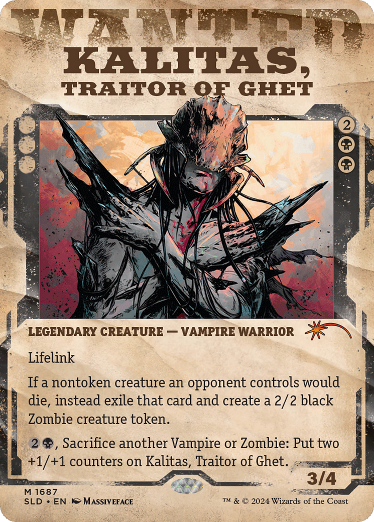 Kalitas, Traitor of Ghet (Showcase) (1687) - Secret Lair Drop