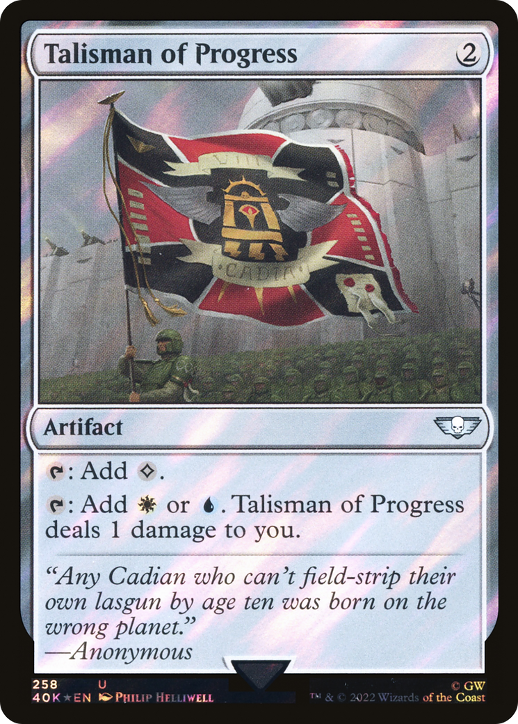 Talisman of Progress (258) Surge Foil - Warhammer 40,000 Commander