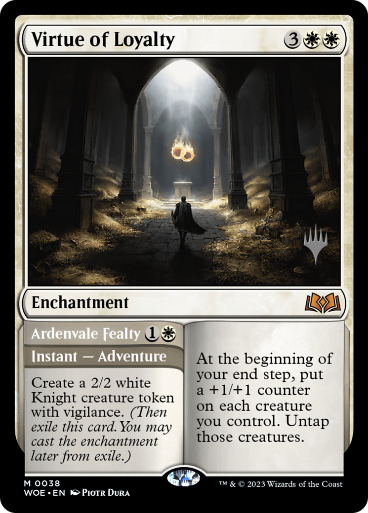 Virtue of Loyalty (038) Foil - Wilds of Eldraine Promos