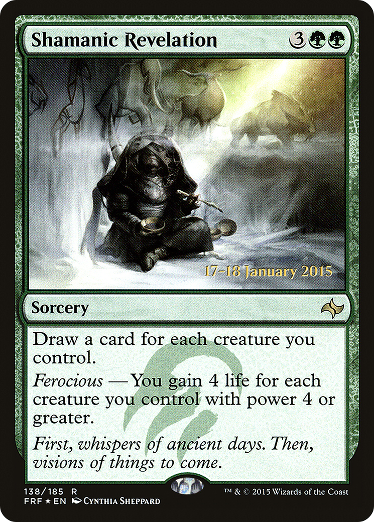 Shamanic Revelation (138s) Foil - Fate Reforged Promos