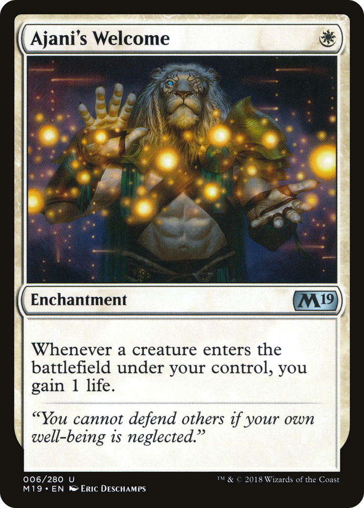 Ajani's Welcome (006) Foil - Core Set 2019