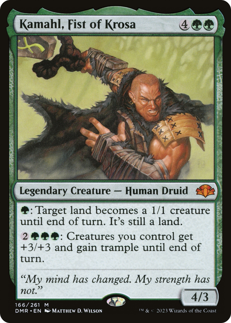 Kamahl, Fist of Krosa (166) Foil - Dominaria Remastered