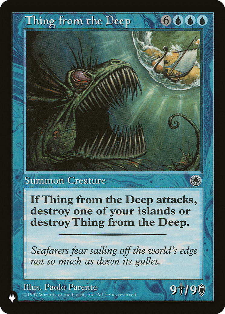 Thing from the Deep (Retro) (POR-73) - The List