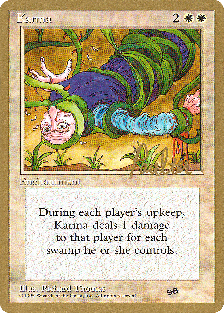 Karma - 1996 Preston Poulter (4ED) (SB) - Pro Tour Collector Set