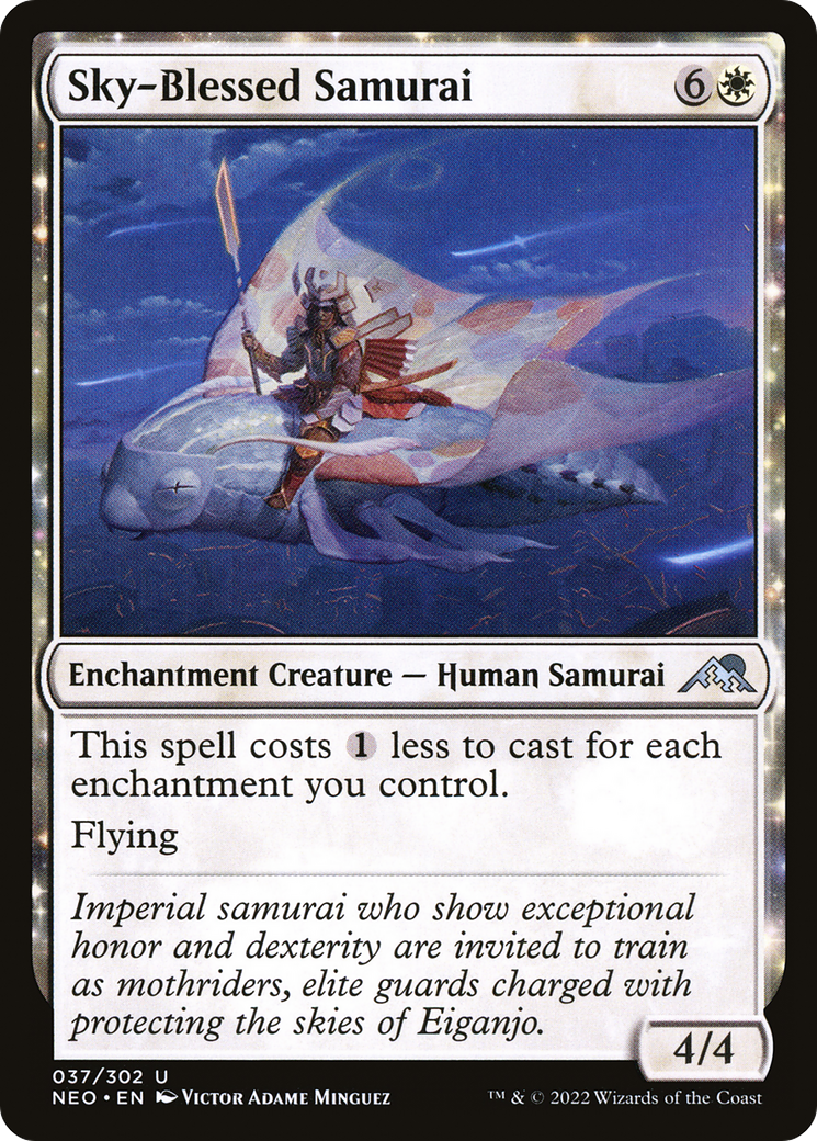 Sky-Blessed Samurai (037) - Kamigawa: Neon Dynasty