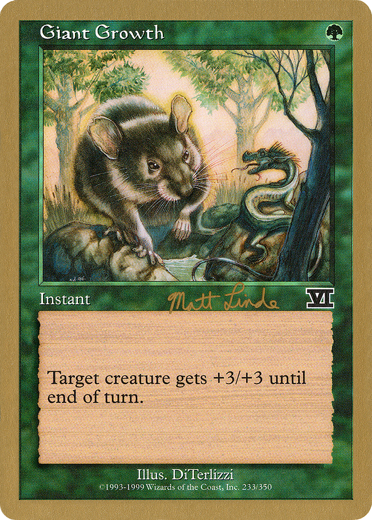 Giant Growth (Retro) (ml233) - World Championship Decks 1999