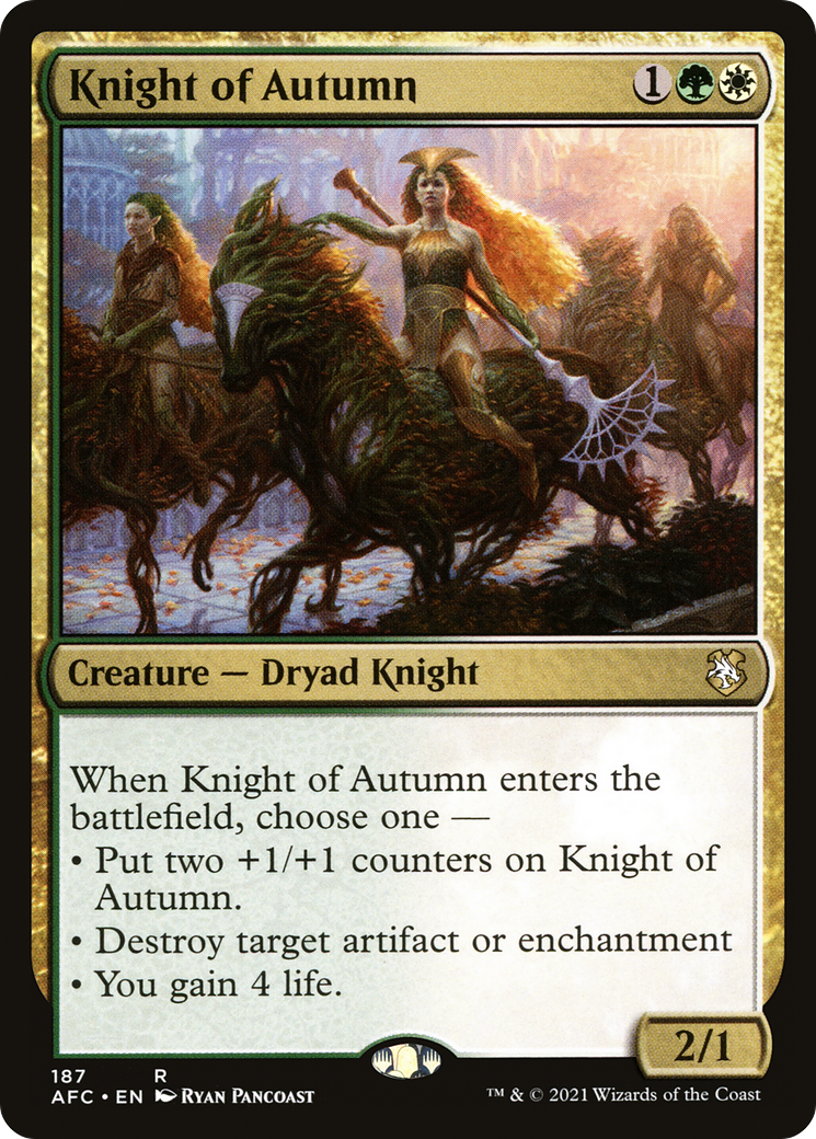 Knight of Autumn (187) - Forgotten Realms Commander