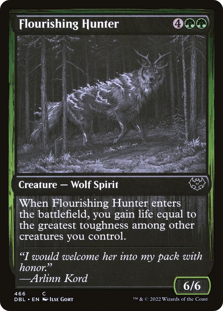 Flourishing Hunter (466) Foil - Innistrad: Double Feature
