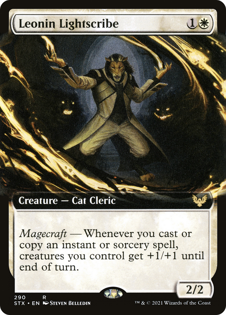 Leonin Lightscribe (Extended Art) (290) - Strixhaven: School of Mages