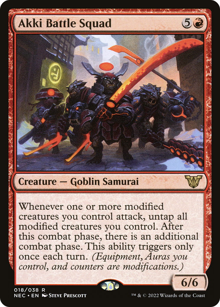 Akki Battle Squad (018) - Neon Dynasty Commander