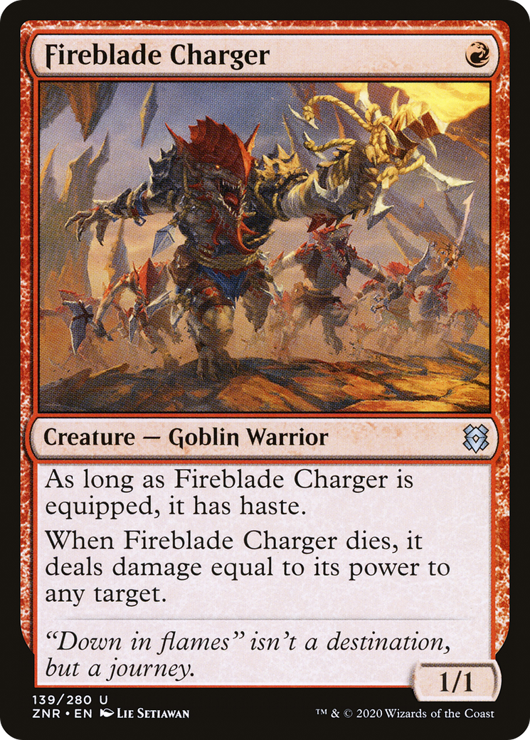 Fireblade Charger (139) - Zendikar Rising