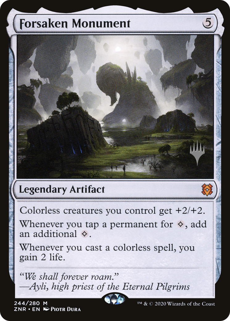 Forsaken Monument (244p) - Zendikar Rising Promos