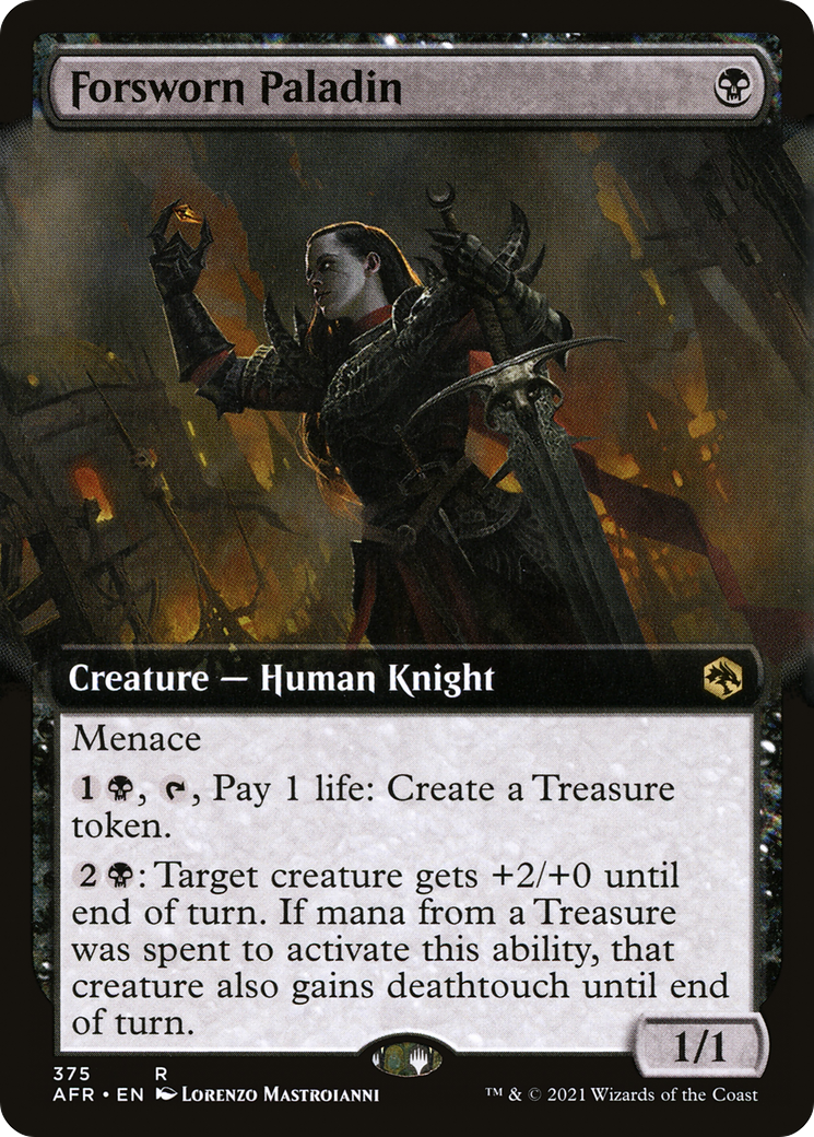 Forsworn Paladin (Extended Art) (375) Foil - Adventures in the Forgotten Realms