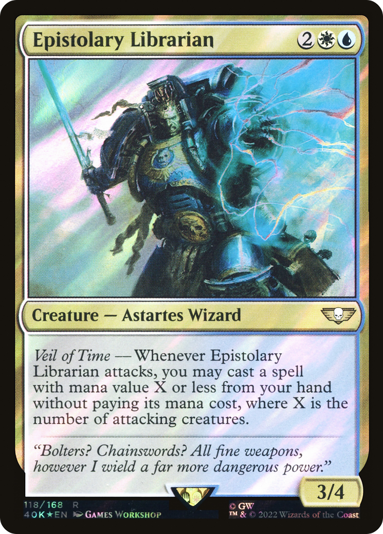 Epistolary Librarian (118) Surge Foil - Warhammer 40,000 Commander