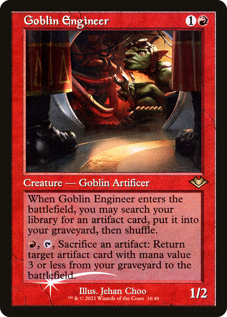Goblin Engineer (Retro) (016) Foil - Modern Horizons 1 Timeshifts