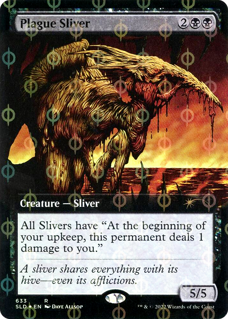 Plague Sliver (Extended Art) (633Φ) Foil - Secret Lair Drop