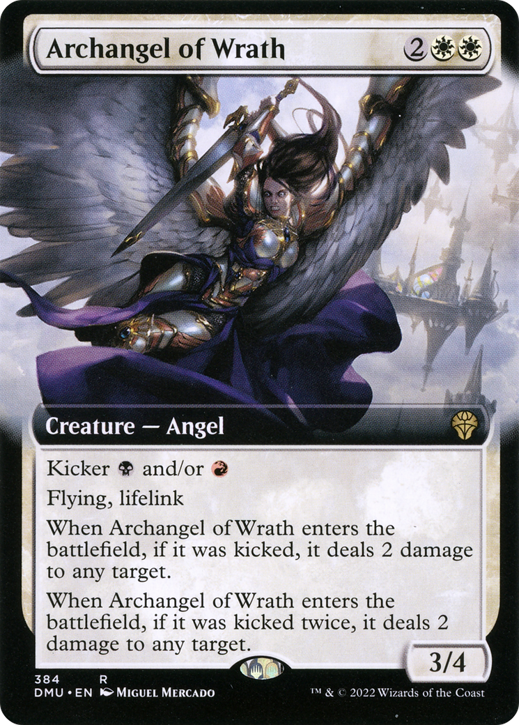 Archangel of Wrath (Extended Art) (384) Foil - Dominaria United