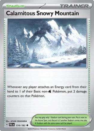 Calamitous Snowy Mountain (174) - Paldea Evolved