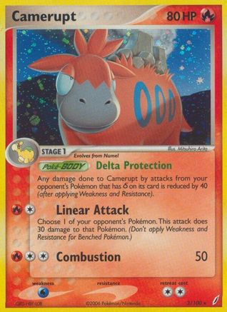 Camerupt (3) Reverse Holofoil - Crystal Guardians