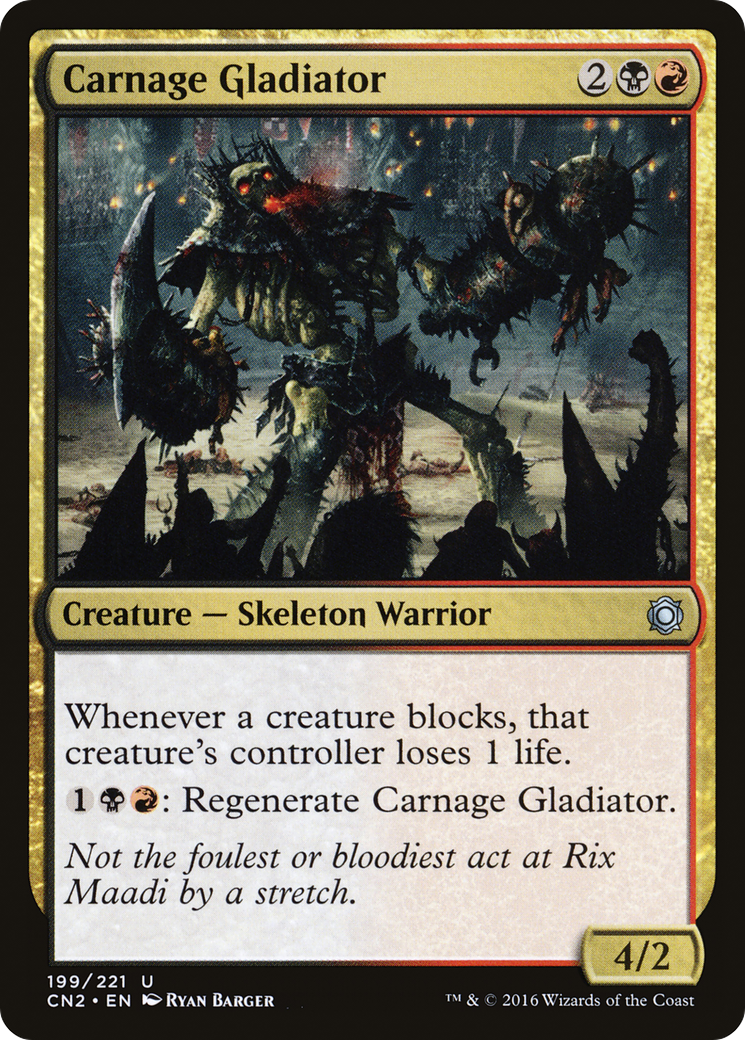 Carnage Gladiator (199) Foil - Conspiracy: Take the Crown