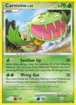 Carnivine (7) Reverse Holofoil - POP Series 8