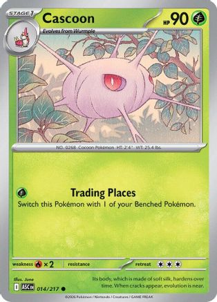 Cascoon (14) Reverse Holofoil - Ascended Heroes