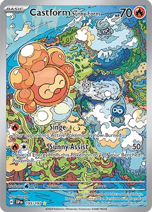Castform Sunny Form (195) Holofoil - Surging Sparks
