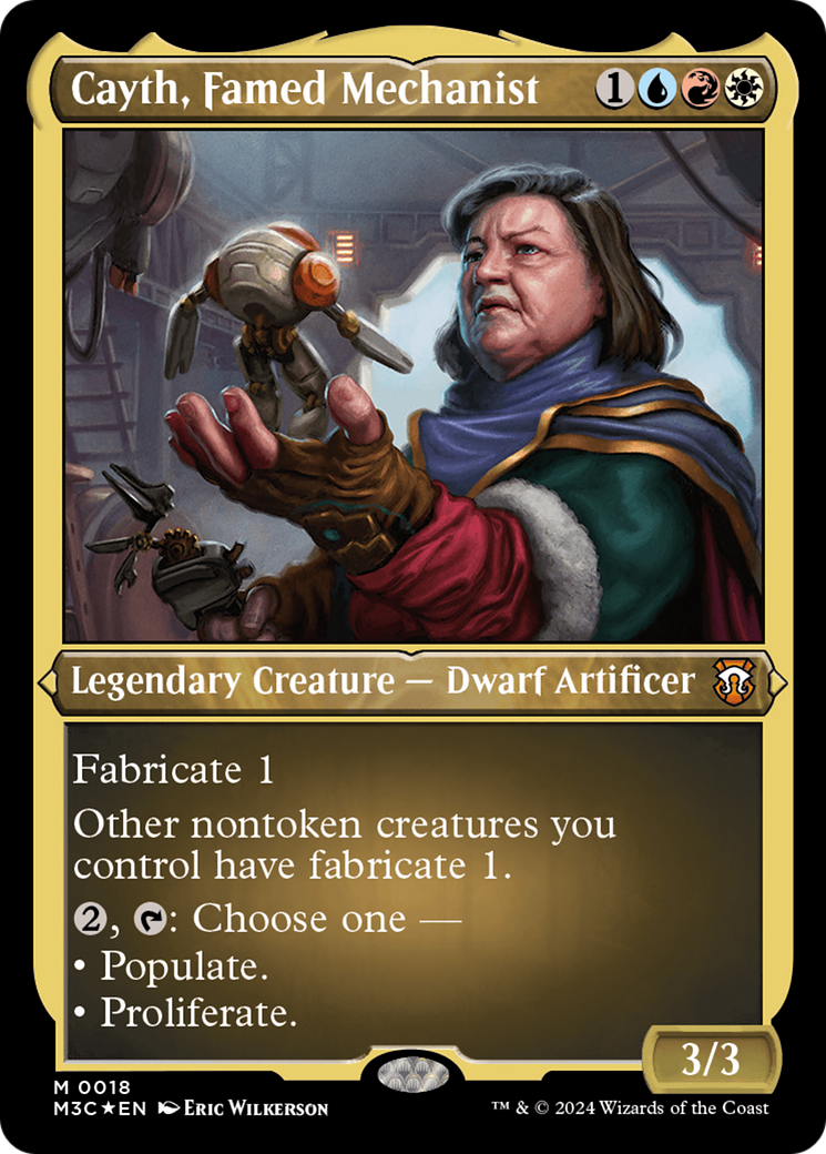 Cayth, Famed Mechanist (018) Etched - Commander: Modern Horizons 3