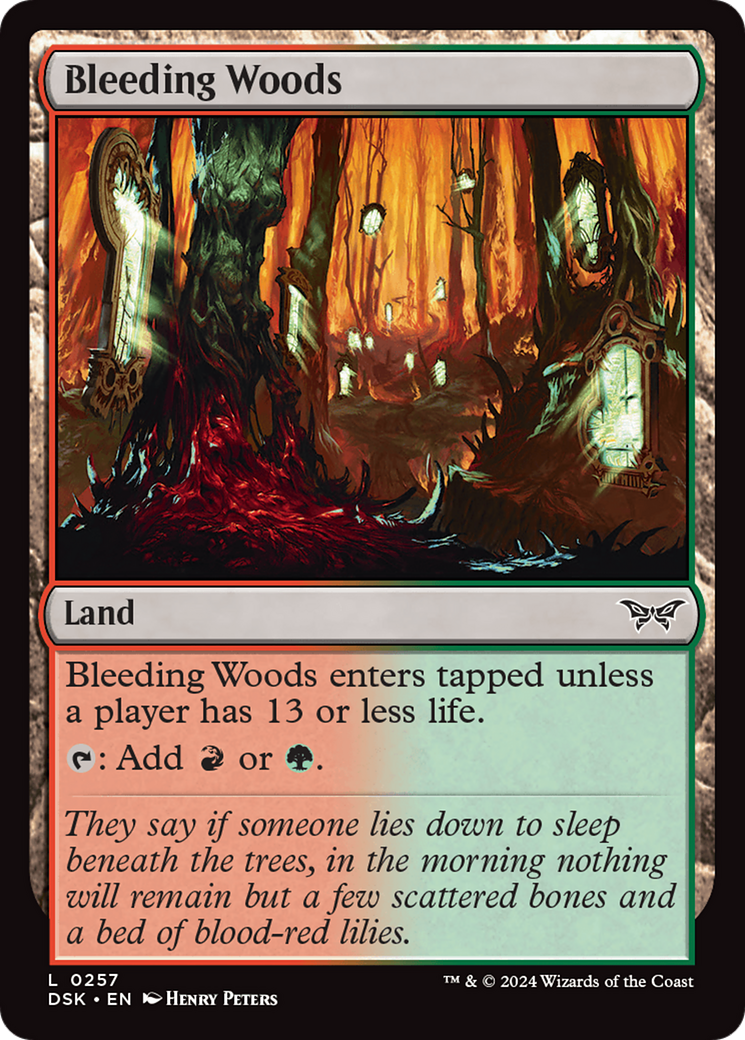 Bleeding Woods (257) - Duskmourn: House of Horror