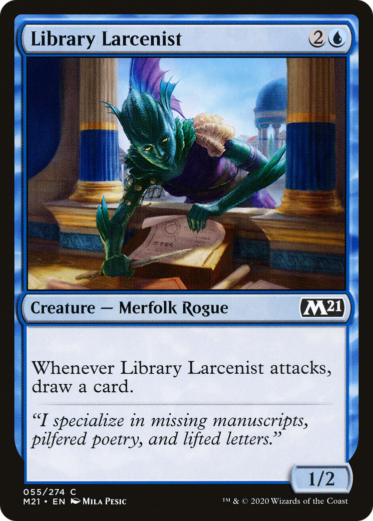 Library Larcenist (055) Foil - Core Set 2021