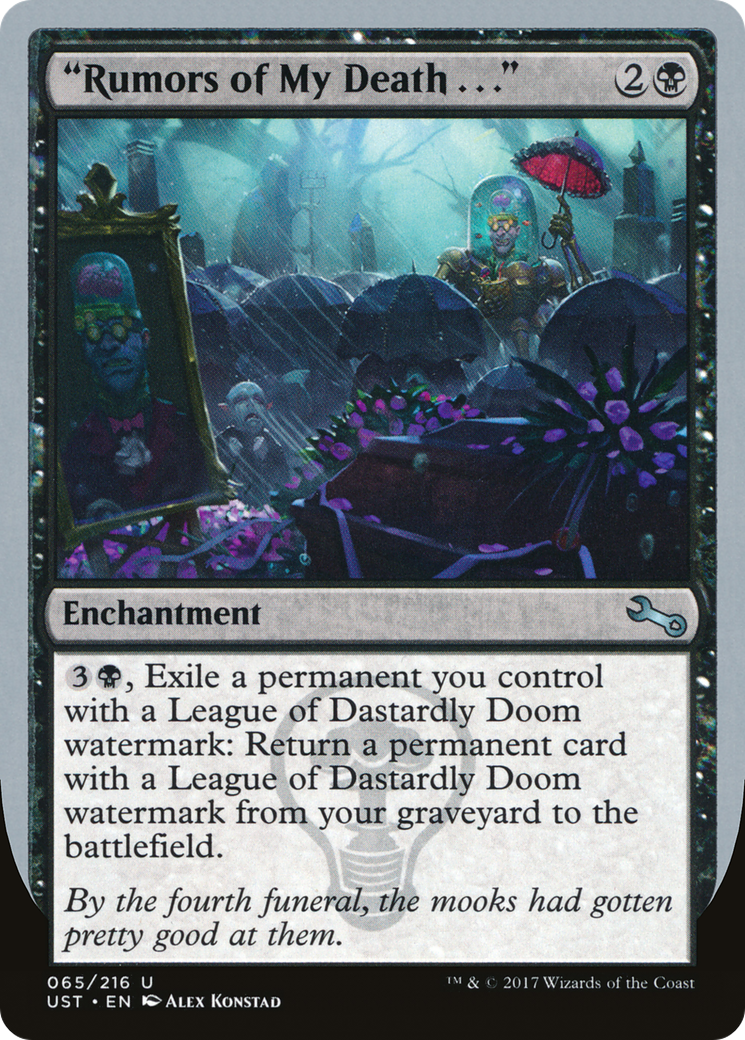 "Rumors of My Death . . ." (065) Foil - Unstable