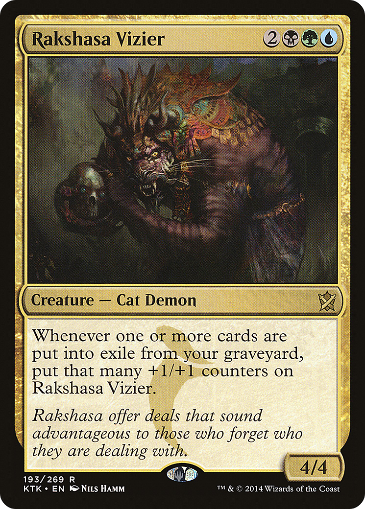 Rakshasa Vizier (193) Foil - Khans of Tarkir