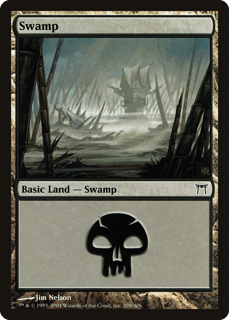 Swamp (298) Foil - Champions of Kamigawa