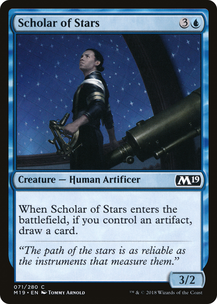 Scholar of Stars (071) Foil - Core Set 2019