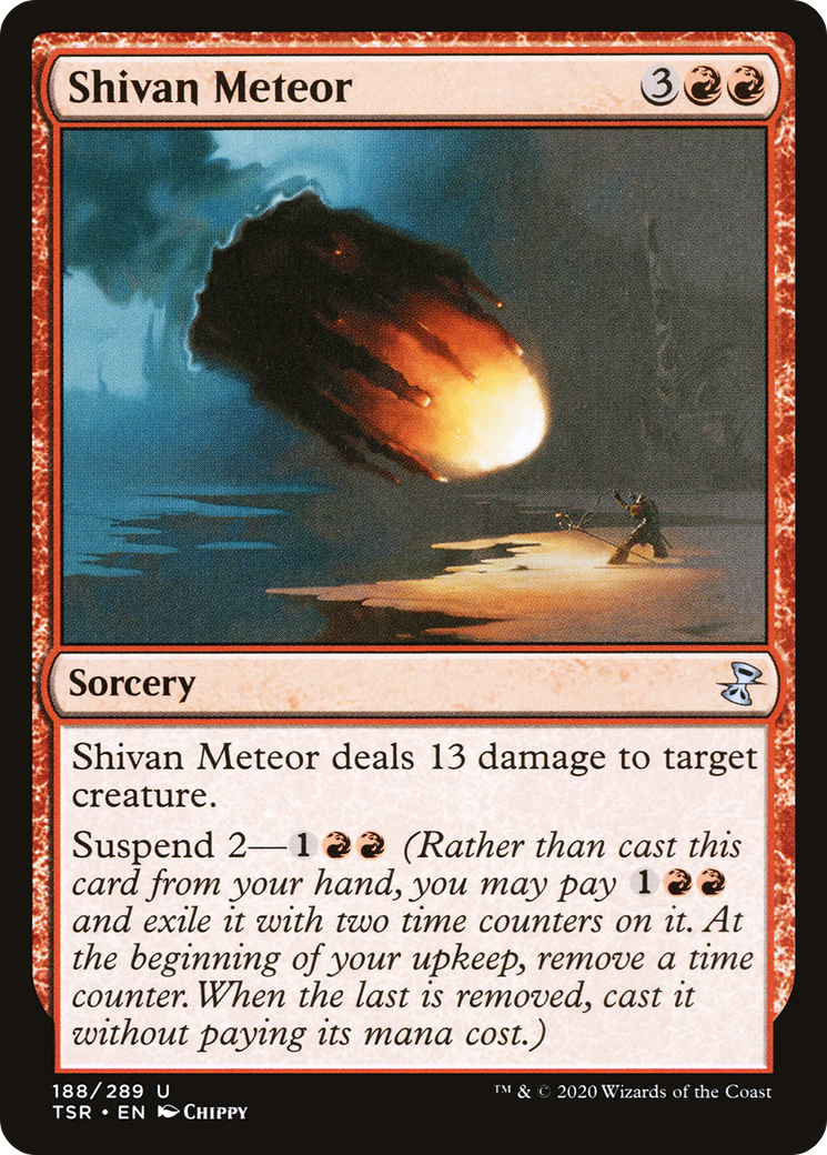 Shivan Meteor (188) Foil - Time Spiral Remastered