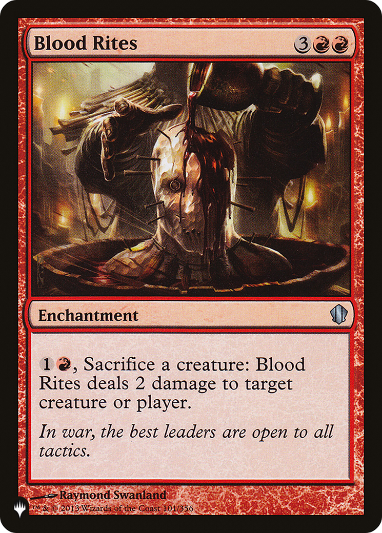 Blood Rites (C13-101) - The List