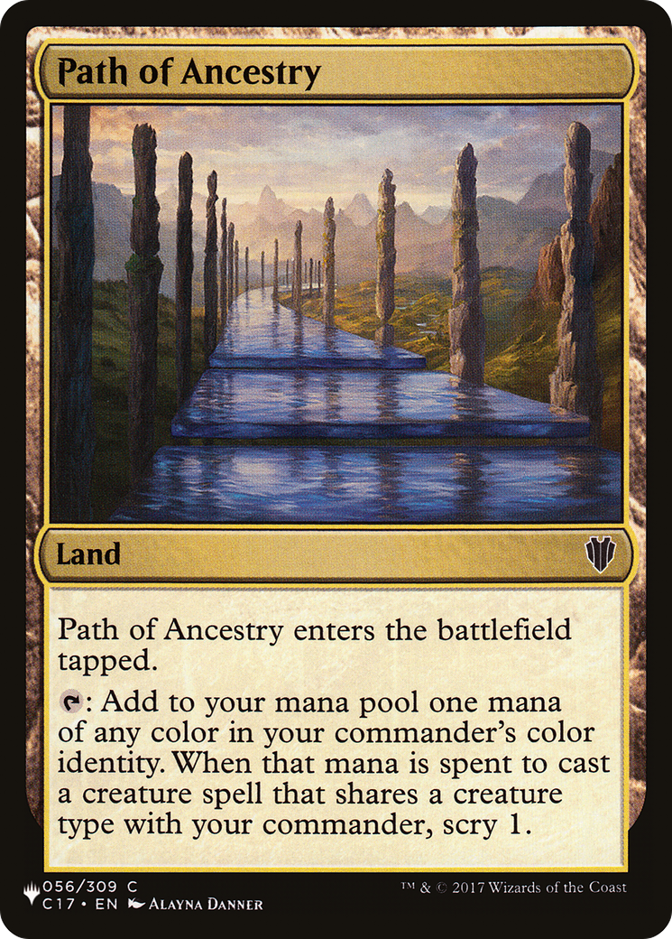 Path of Ancestry (C17-56) - The List