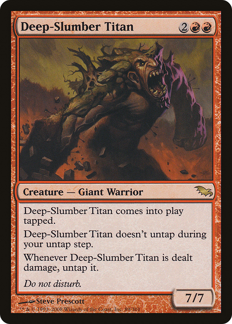 Deep-Slumber Titan (089) Foil - Shadowmoor