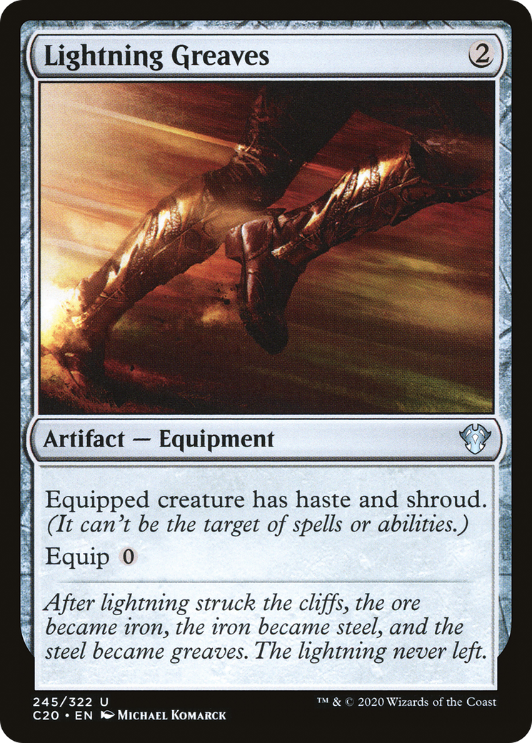 Lightning Greaves (245) - Commander 2020