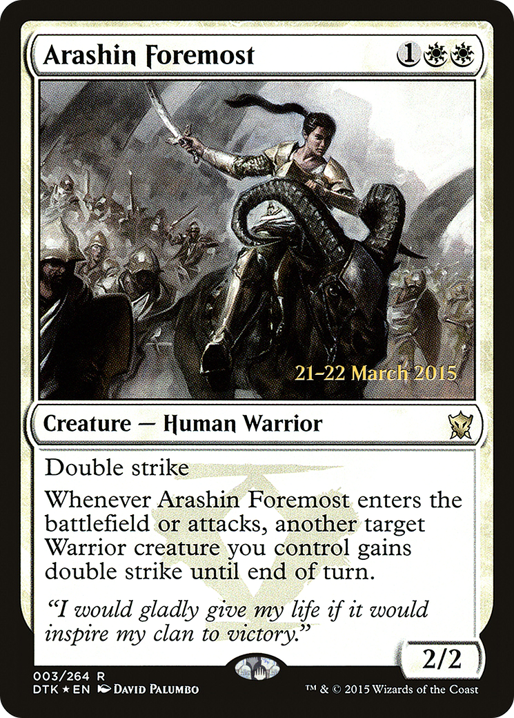 Arashin Foremost (003) Foil - Dragons of Tarkir Promos