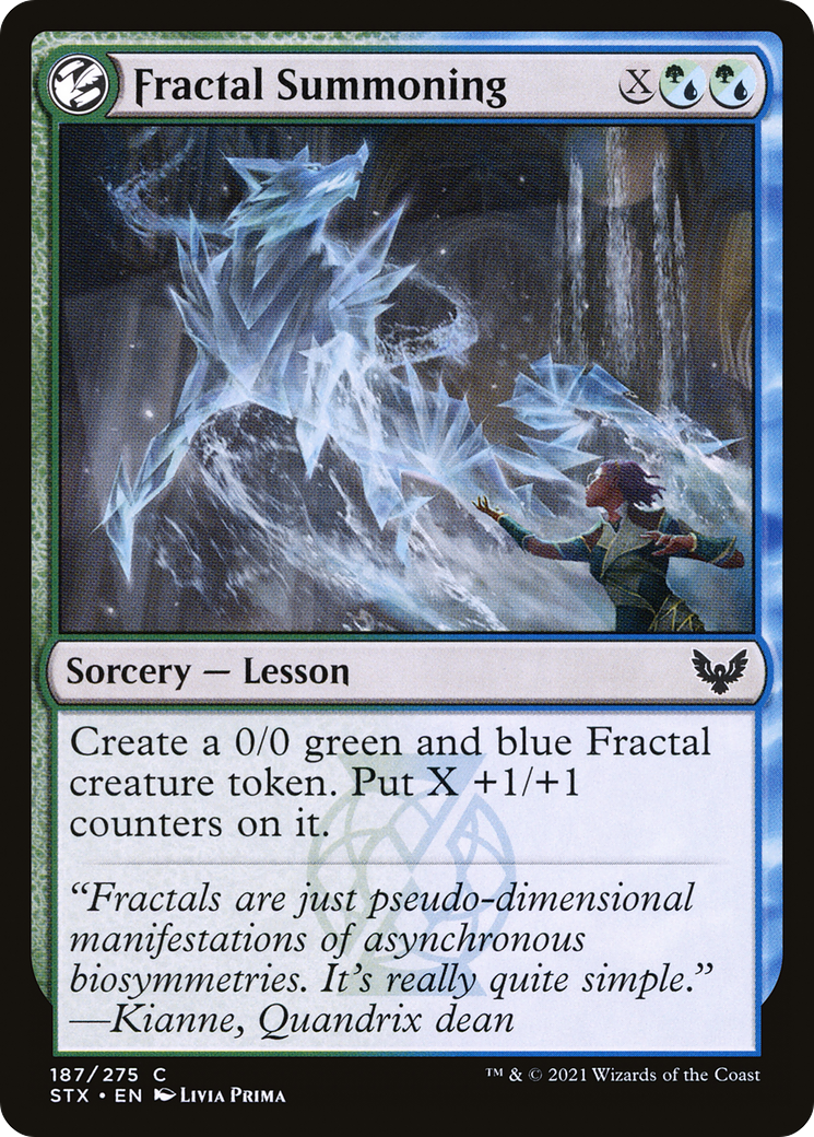 Fractal Summoning (187) Foil - Strixhaven: School of Mages