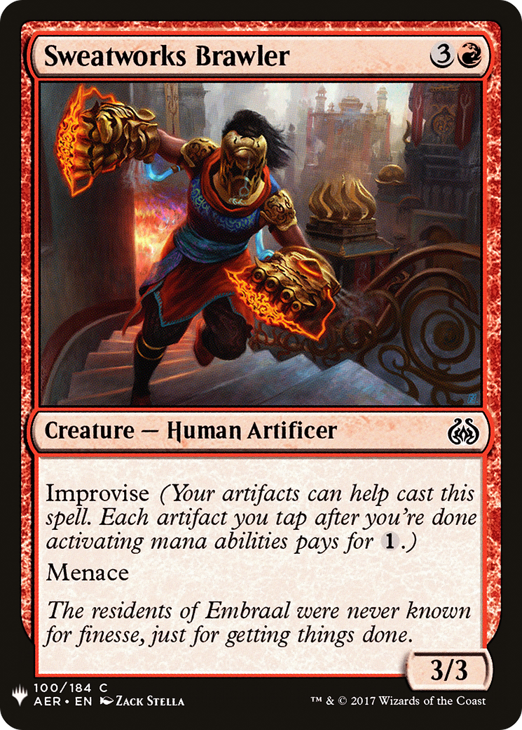 Sweatworks Brawler (AER-100) - The List
